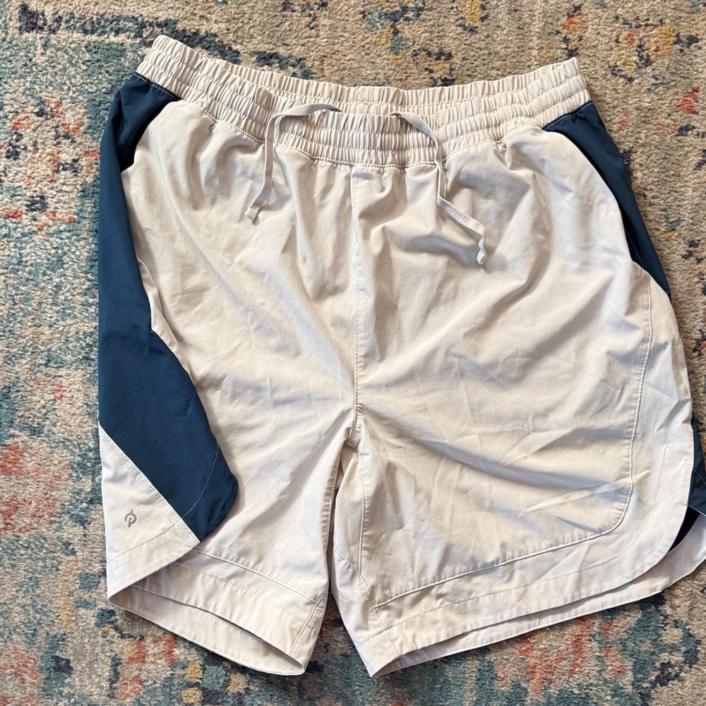 Peloton Cream Athletic Shorts